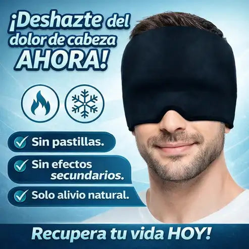 Gorro Terapéutico de Gel para Alivio de Migraña y Dolor de Cabeza